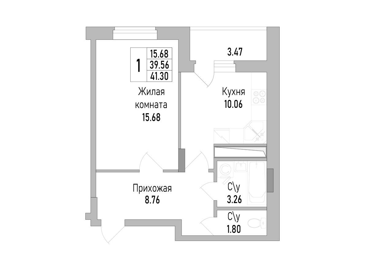 Планировка 1-комн.